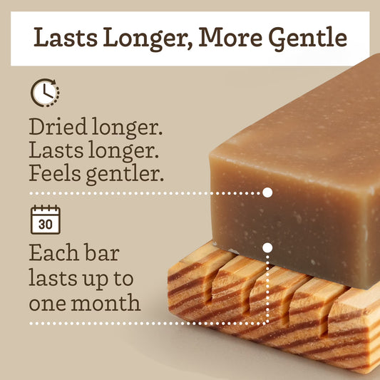 Southern Natural Goat Milk Soap Bar (Oatmeal Milk & Honey, 3-Pack)