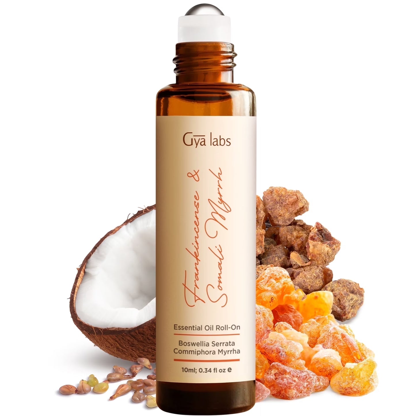 Gya Labs Frankincense & Myrrh Essential Oil Roll-On