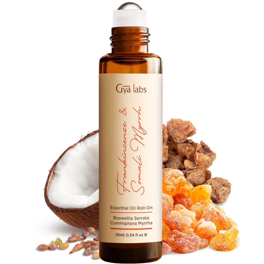Gya Labs Frankincense & Myrrh Essential Oil Roll-On