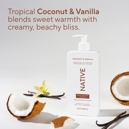 Native Moisturizing Body Lotion (Coconut & Vanilla)
