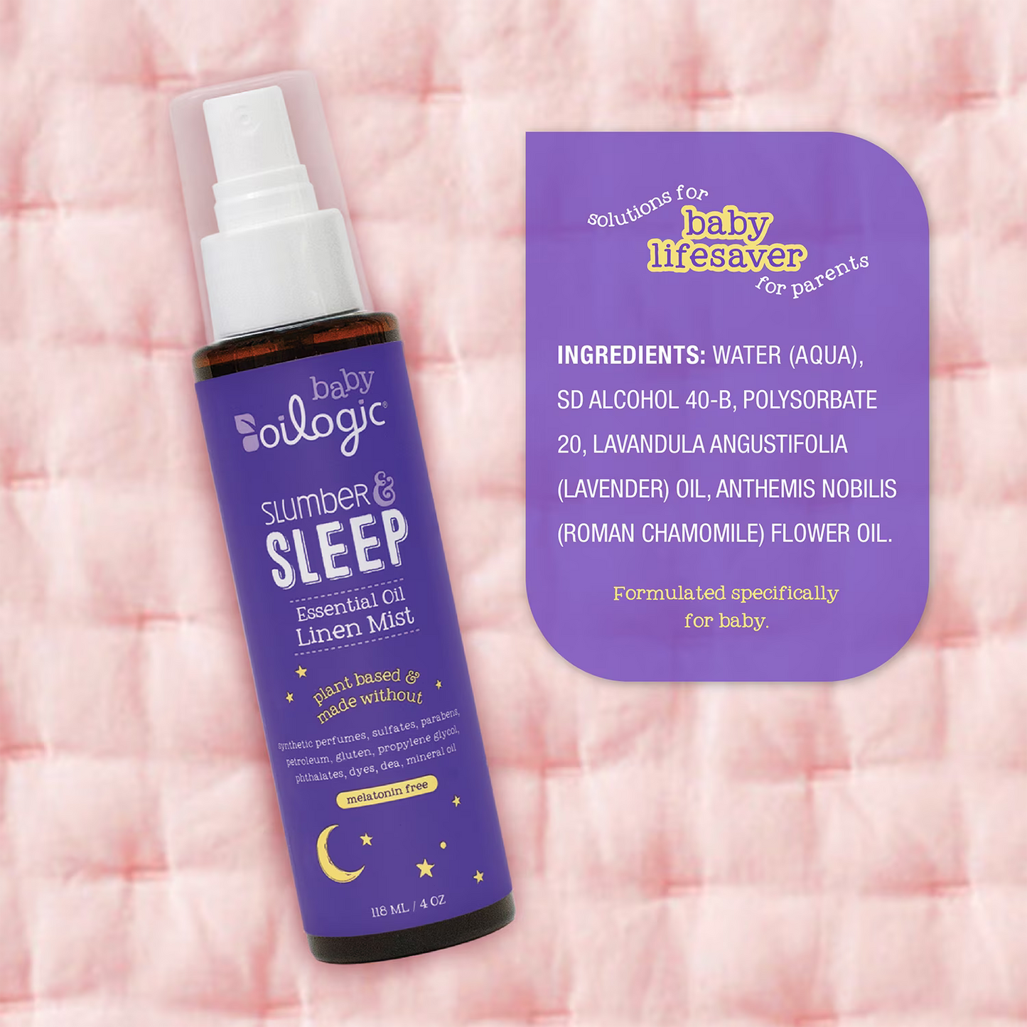 Oilogic Slumber & Sleep Linen Spray for Babies